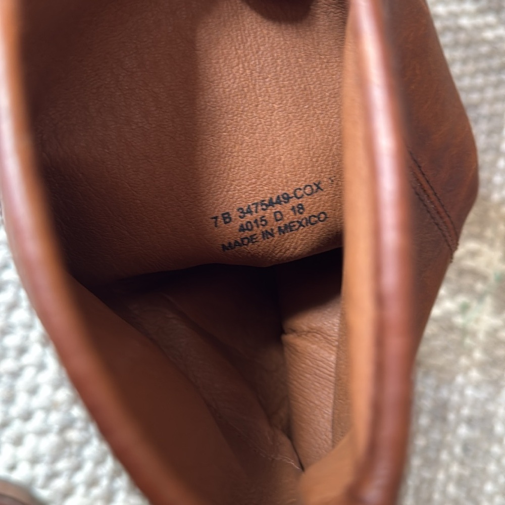 Frye Melissa Congac leather boots, size 7 - Picture 11 of 14